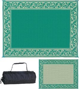 Ming s Mark Inc - Reversible Mat, Classical Green Beige, 8  x 20  - RC4GRN Supply