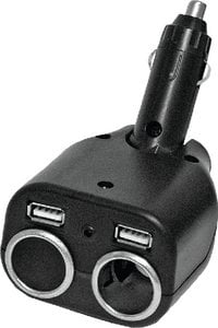 Prime Products - OUTLET-DUAL 12V W-DUAL USB,12V ADAPTER WITH USB - 085048 Fashion