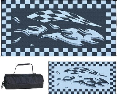 Ming s Mark Inc - Reversible Mat, Checkered Flag Black White, 8  x 12  - HA1CHECKERED Discount