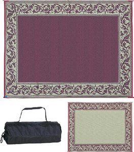 Ming s Mark Inc - Reversible Mat, Classical Burgundy Beige, 9  x 12  - RA5BURGBEIGE For Cheap